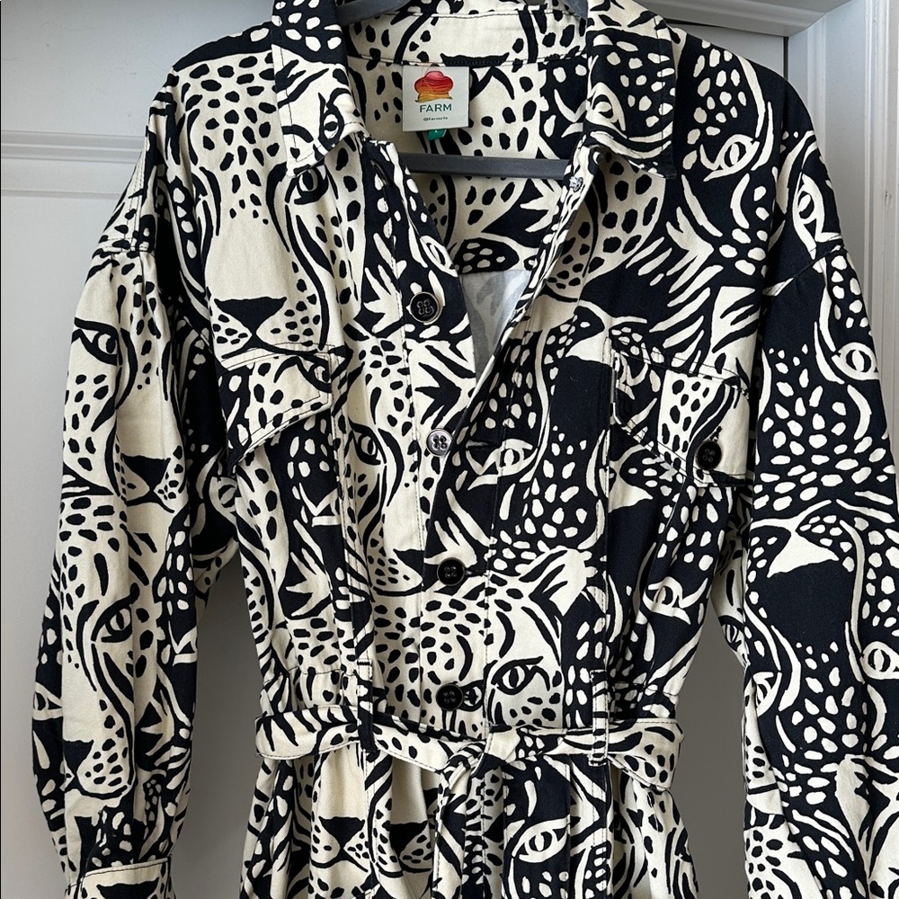 FARM RIO leopard print jumpsuit
